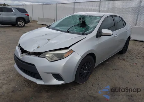 2014 Toyota Corolla Le z USA, uszkodzony, nr VIN 5YFBURHE5EP104014